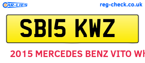 SB15KWZ are the vehicle registration plates.