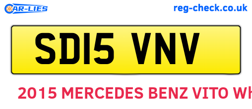 SD15VNV are the vehicle registration plates.