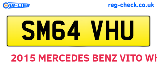 SM64VHU are the vehicle registration plates.