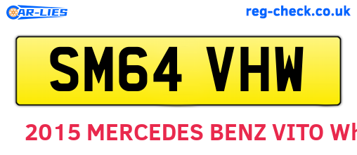 SM64VHW are the vehicle registration plates.