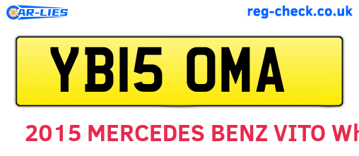 YB15OMA are the vehicle registration plates.