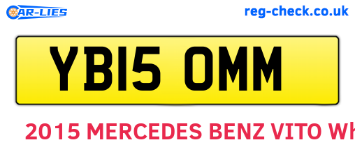 YB15OMM are the vehicle registration plates.