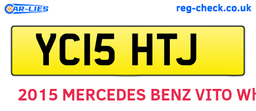 YC15HTJ are the vehicle registration plates.