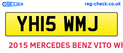 YH15WMJ are the vehicle registration plates.