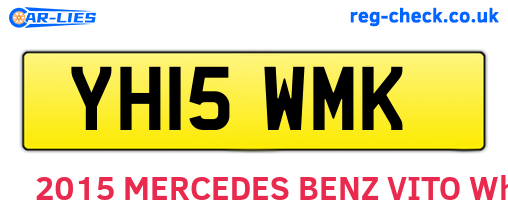 YH15WMK are the vehicle registration plates.