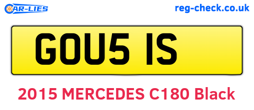 GOU51S are the vehicle registration plates.