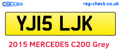 YJ15LJK are the vehicle registration plates.