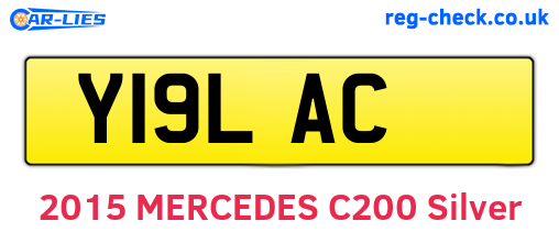 Y19LAC are the vehicle registration plates.