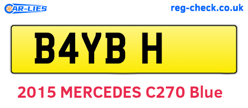 B4YBH are the vehicle registration plates.