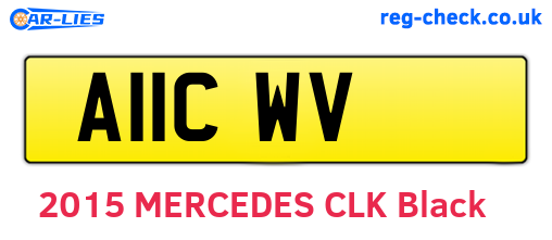 A11CWV are the vehicle registration plates.
