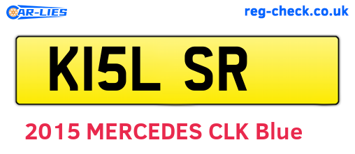 K15LSR are the vehicle registration plates.