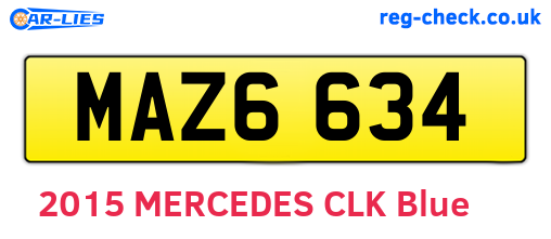 MAZ6634 are the vehicle registration plates.