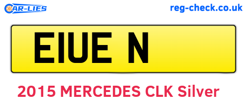 E1UEN are the vehicle registration plates.