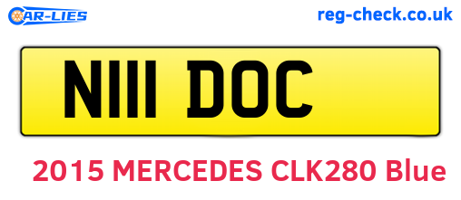 N111DOC are the vehicle registration plates.