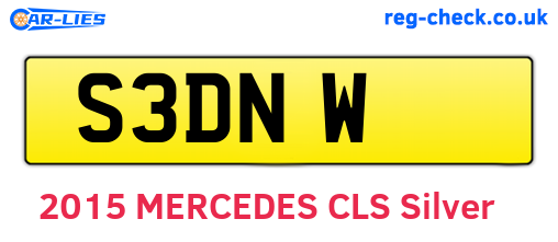S3DNW are the vehicle registration plates.