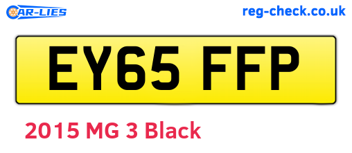 EY65FFP are the vehicle registration plates.