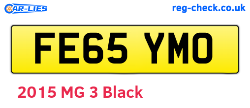 FE65YMO are the vehicle registration plates.