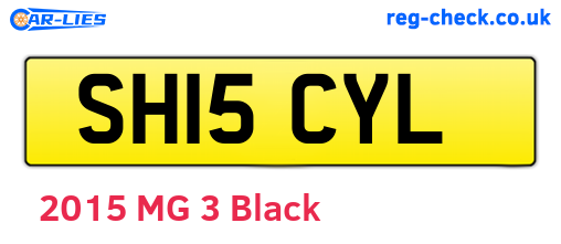 SH15CYL are the vehicle registration plates.