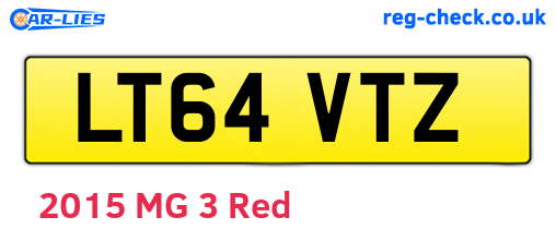 LT64VTZ are the vehicle registration plates.