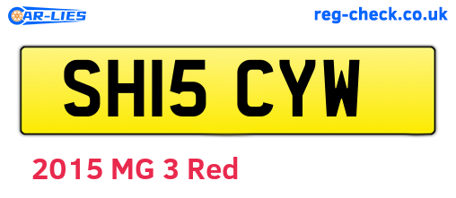 SH15CYW are the vehicle registration plates.