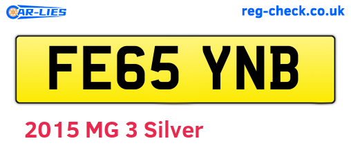 FE65YNB are the vehicle registration plates.