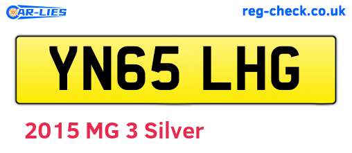YN65LHG are the vehicle registration plates.