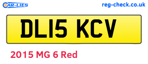 DL15KCV are the vehicle registration plates.