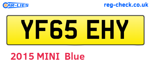 YF65EHY are the vehicle registration plates.