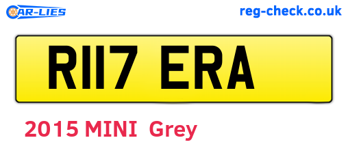 R117ERA are the vehicle registration plates.