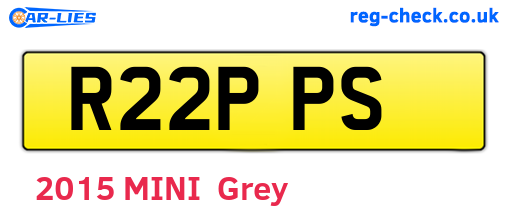 R22PPS are the vehicle registration plates.