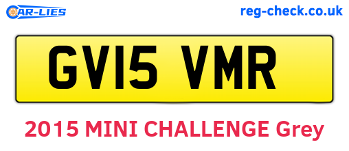 GV15VMR are the vehicle registration plates.