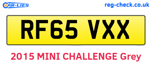 RF65VXX are the vehicle registration plates.