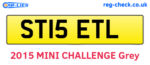 ST15ETL are the vehicle registration plates.