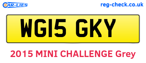 WG15GKY are the vehicle registration plates.