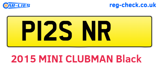 P12SNR are the vehicle registration plates.