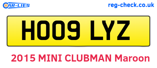 HO09LYZ are the vehicle registration plates.