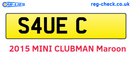 S4UEC are the vehicle registration plates.