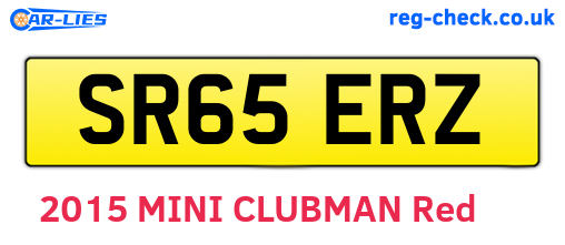 SR65ERZ are the vehicle registration plates.