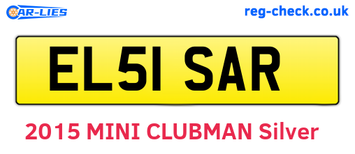 EL51SAR are the vehicle registration plates.