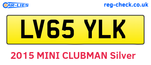 LV65YLK are the vehicle registration plates.