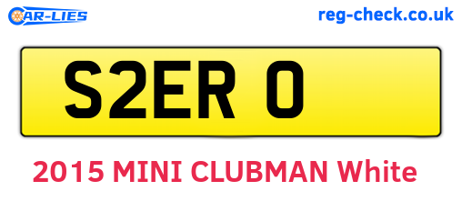 S2ERO are the vehicle registration plates.