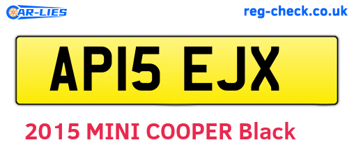 AP15EJX are the vehicle registration plates.