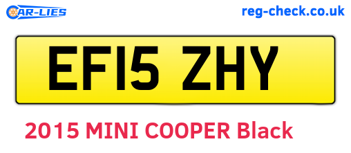 EF15ZHY are the vehicle registration plates.