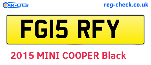 FG15RFY are the vehicle registration plates.