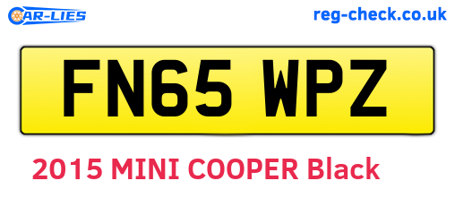 FN65WPZ are the vehicle registration plates.