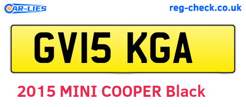 GV15KGA are the vehicle registration plates.