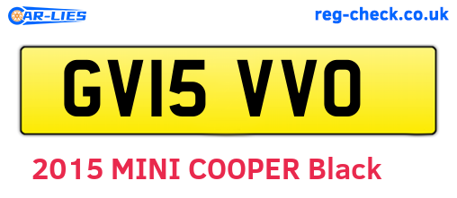 GV15VVO are the vehicle registration plates.