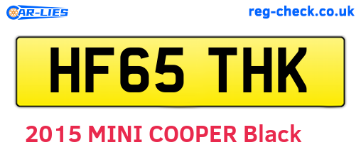 HF65THK are the vehicle registration plates.