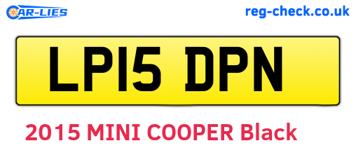 LP15DPN are the vehicle registration plates.