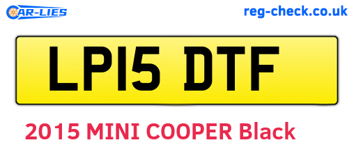 LP15DTF are the vehicle registration plates.